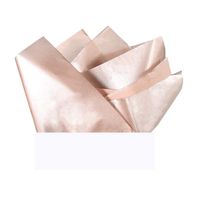 UNIQOOO 40 Sheets Premium Metallic Rose Gold Champagne Gold Tissue Gift Wrap Paper Bulk - Recyclable Gift Wrapping Accessory - Perfect for Gift Bags, Wedding, Party, DIY Crafts - 20" X 26"