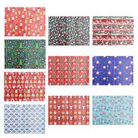 STOBOK 10 Sheets Christmas Gift Wrapping Papers Gift Package Papers for Christmas Birthday Random Style