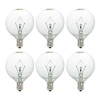 RunParts 25 Watt Wax Melt Warmer Light Bulb for Full-Size Scentsy Warmers & Candle Wax Melt Warmer,6 Pack Scentsy Warmer Bulbs,Extra Long Life