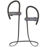 Bluephonic Bluetooth Wireless Headphones, HD Stereo Beats Sound, IPX7 Sweat and Water Proof Fit in Ear Workout Sport Earbuds, Noise Cancelling Running Earphones, Built in Mic, Play 8 hr (Black)