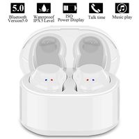 Wireless Earbuds, Touch Control True Bluetooth Headphones Noise Cancelling Mini Headset IPX5 Sweatproof Sports in Ear Earphones with Portable Charging Box Built-in Mic for iPhone Smartphones