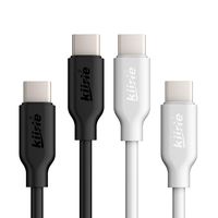 USB Type C Cable, Kiirie Fast Charging USB C Cable 4 Pack (2 x 3.3ft, 2 x 1ft) with Kevlar Fiber for Samsung Galaxy S8/Plus Note 8, LG G6 V20 G5, Moto Z, HTC 10 and More