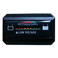 Dual Pro BFGWOVR12V 12V Battery Fuel Gauge Wireless on Board Vehicle - Rectangle-Horizontal