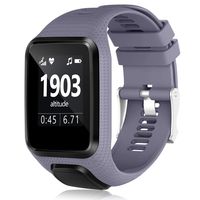 HUMENN Band Compatible with Tomtom Runner 2/3 Series,Spark 3,Golfer 2,Adventurer - Silicone Replacement Runner Watchband Watch Strap for Women Men