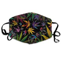 Trippy Multi Pot Leaves Dust Mask,Washable and Reusable Cleaning Gardening Outdoor Activities Warm Windproof Mask