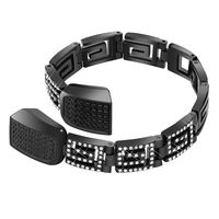 Famobest For Fitbit Alta HR Bands Fitbit Alta Bands For Women Men, Stainless Steel Alta Fit bit Bands Alta Fitbit Bands Fitbit Alta Replacement Bands Wristbands Small Large 4G Black