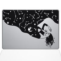 The Decal Guru Lady of The Night Decal Vinyl Sticker, 13" MacBook Pro (2015 & Older Models), Black (1393-MAC-13P-BLA)
