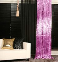 Lavender 4FTx8FT Sequin Photo Backdrop Bridal Shower Photo Booth Backdrop Lavender Sequin Curtains 2 Panels-190321E