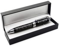 Serenity Prayer Engraved Inspirational Gift Pen with Presentation Box - Faith Sobriety Recovery Quote Gifts for Men Women