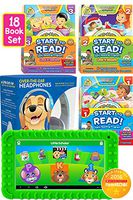 Little Scholar Start to Read Bundle - The Little Scholar Kids Educational Tablet with Kid-Safe Headphones and 18-Book Start-to-Read! Bundle