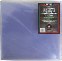 (5) BCW 12" 7MM 33 RPM Record Topload Holders - Polyvinyl Chloride (PVC) - BCW-TLCH-33RPM-7MM