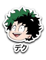 95Vibes Deku Kanji - Midoriya Izuku My Hero Academia Inspired Vinyl Decal Sticker 3''x4''
