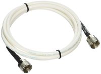 MPD Digital RG8x-W-PL259-6ft VHF Antenna Cable RF CB & AIS Mini-8 Coaxial Jumper Silver Teflon PL-259 6' - with Polyolefin Cross-Linked Strain Relief