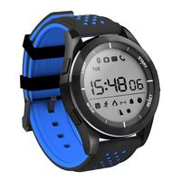 luckyruby F3 Sports Smartwatch Bluetooth 4.0 IP68 Waterproof Remote Camera Sedentary Reminder Sleep Monitor Pedometer (Blue+Black)