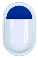 Five Star Locker Accessories, Locker Storage Pocket with Dry Erase Surface, Magnetic, White with Cobalt Blue Pocket (72614)