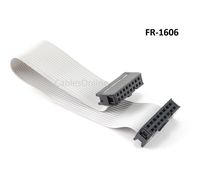 6 inch 16-Pin 2x8-Pin 2.54-Pitch Female 16-Wire IDC Flat Ribbon Cable, FR-1606
