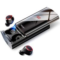 Wireless Earbuds, Bluetooth 5.0 Headphones 210H Playtime with 6000mAh Charging Case [As Power Bank] w/USB Type C Cable TWS Stereo Headphones Auto Pairing in-Ear Bluetooth Earbuds with Mic [2019]