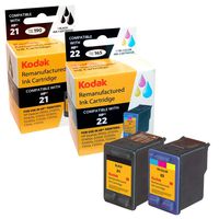 KODAK Remanufactured Ink Cartridge Compatible With HP C9509BN High-Yield Combo - 1 black/1 color