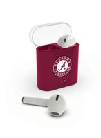 Alabama Crimson Tide True Bluetooth Wireless Earbuds with Charging Case. Compatible with All Smart Phones and Tablets!