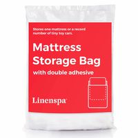 Linenspa Heavy Duty Mattress Storage Bag with Double Adhesive Closure, Twin XL