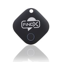 FindX Find Anything: Track, Locate, and Camera Trigger, Compatible with iOS and Android - Black