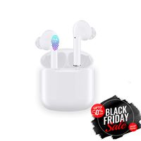 Bluetooth 5.0 Wireless Earbuds with Touch Control by DH2, Waterproof Sport Airbuds, 3D Stereo Sound Noise Cancelling Auto Pairing