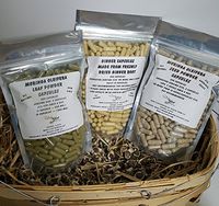 Ground Ginger Root Moringa Leaf and Seed Capsule Value Packs (Ginger Root + Moringa Leaf + Moringa Seed) - Made Fresh On Demand! - All Natural!
