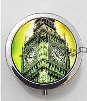 BlackKey London Big Ben Tower 3-Compartment Decorative Pocket Gift Box Case Organizer for Pill, Color 1 -312