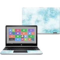Mightyskins Skin Compatible with Hp Pavilion X360 14" (2017) - Blue Marble | Protective, Durable, and Unique Vinyl Decal Wrap Cover | Easy to Apply, Remove, and Change Styles | Made in The USA