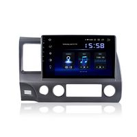 Dasaita 10 inch Screen Android 9.0 Car Stereo for Honda Civic 2006 to 2011 Radio Build in Carplay/Android Auto GPS Single Din Navigation 4G Ram 64G ROM DSP System 15Band EQ Multimedia