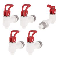 uxcell Handle Swicth Plastic Push 5 Pcs White Red