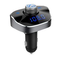 TCPF Bluetooth am FM Transmitter Receiver for Cell Phone, Wireless Aux Car Mp3 Player, Universal car Charging Adapter with Dual USB,Hands Free Calling for All Smartphones