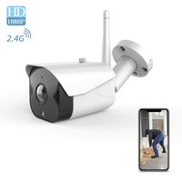 Outdoor Security Camera 1080P Wi-Fi - Bullet Cameras 2-Way Audio Surveillance System Motion Detection Home Night Vision IP Cam All-Weather Coverage with iOS/Android APP/PC