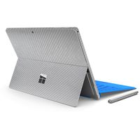 MasiBloom Protective Decal Sticker Protector Laptop Cover Skin for 12.3" 12.3 Inch Microsoft New Surface Pro 6 (2018 Released) (for 12.3" Surface Pro 6 (2018 Released), Decal- Carbon Fiber Silver)