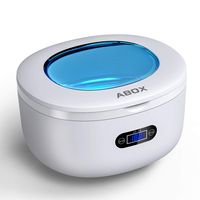 Ultrasonic Jewelry Cleaner, ABOX Professional Cleaning Machine 25 Ounces/750ML with Digital Timer and Clear Lid, Eyeglasses, Rings, Dentures Cleaner GT-F6