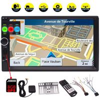 2 Din Car Stereo MP5 Player GPS Navigation 7 Inch Headunit Capacitive Touch Screen Car FM Radio in Dash Headunit Supports Bluetooth/Remote Control/Steering Wheel Control