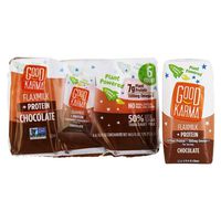 Good Karma - Flax Milk with Omega-3 + Protein Chocolate - 6 Pack