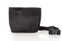 ASIBT Dog Treat Pouch, Pet Training Waist Bag with Easy Open-Close Spring Hinge and Front Mesh Pocket, Easily Carries Snacks and Toys, Rapid Reward for Small Medium Large Breeds (Black)
