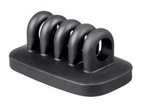 Monoprice Desktop Cable Management Rack for Power Cords and Charging Accessory Cables, Black