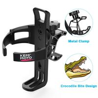 kemimoto ATV Cup Holder Metal Swivel Motorcycle Drink Holder Compatible with Harley Honda Suzuki Yamaha Can Am Rollator Walker Wheelchair Pushchair Bicycle