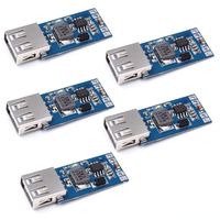 HiLetgo 5pcs 3A DC-DC 9V/12V/24V to 5V Step Down Power Module USB Vehicle Car Charger