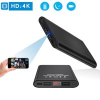 Hidden Camera Spy Mini DV - HD 4K 1080P WiFi Night Vision Motion Detection ，Smart LED Light Digital Display PowerBank Portable Compact Camera for Home