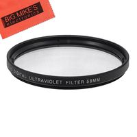 58mm Multi-Coated UV Protective Filter for Nikon 55-300mm f/4.5-5.6G ED VR AF-S DX Nikkor + Microfiber Cleaning Cloth