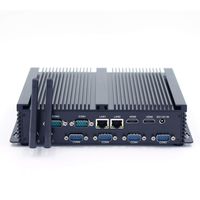 HISTTON Fanless Mini PC Desktop PC Mini Industrial Computer Intel Core Processor 2.0 GHz VGA 6 RS232 Porte COM pc Windows 7,8,10 & All Kind Linux OS (8GB RAM 128GB SSD+1TB HDD, CPU Core i7 5500U)