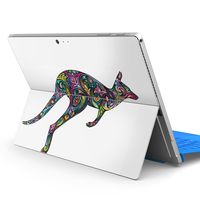 igsticker Ultra Thin Premium Protective Back Stickers Skins Universal Tablet Decal Cover for Microsoft Surface Pro 4/ Pro 2017/ Pro 6(2018) 006410 Animal　Kangaroo　Colorful