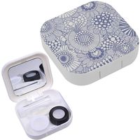 Portable Contact Lens Case Box Travel Kit Mirror + Bottle + Tweezers Container Holder [ Stylish Made Gorgeous ]
