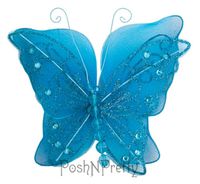 Fairy Glitter Butterfly Wings, Newborn, Baby, Photography prop - Color: TURQUOISE