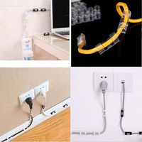 OYTRO Self-Adhesive Wire Organizer Fixed Clamp Computer Data Cable Storage Finisher Cord Management