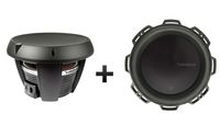 Two Rockford Fosgate T1D4-12 12" Power T1 4-Ohm DVC Subwoofers