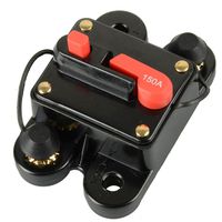 Asdomo 12V-24V DC Circuit Breaker Trolling Motor Auto Car Marine Boat Bike Stereo Audio Inline Fuse Inverter Waterproof with Manual Reset 150A 150 Amp